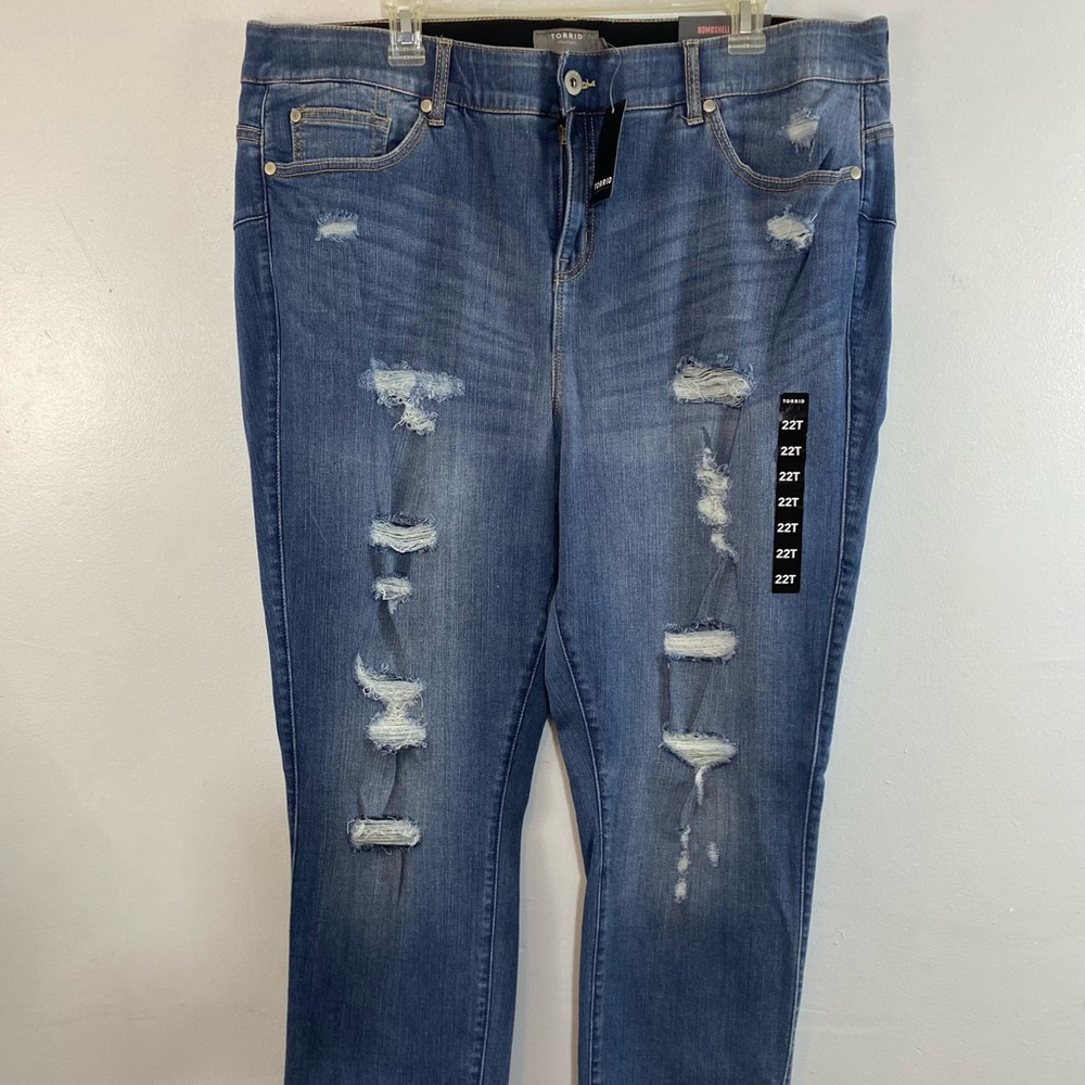 Torrid Bombshell Skinny Jeans Blue Size 22 tall